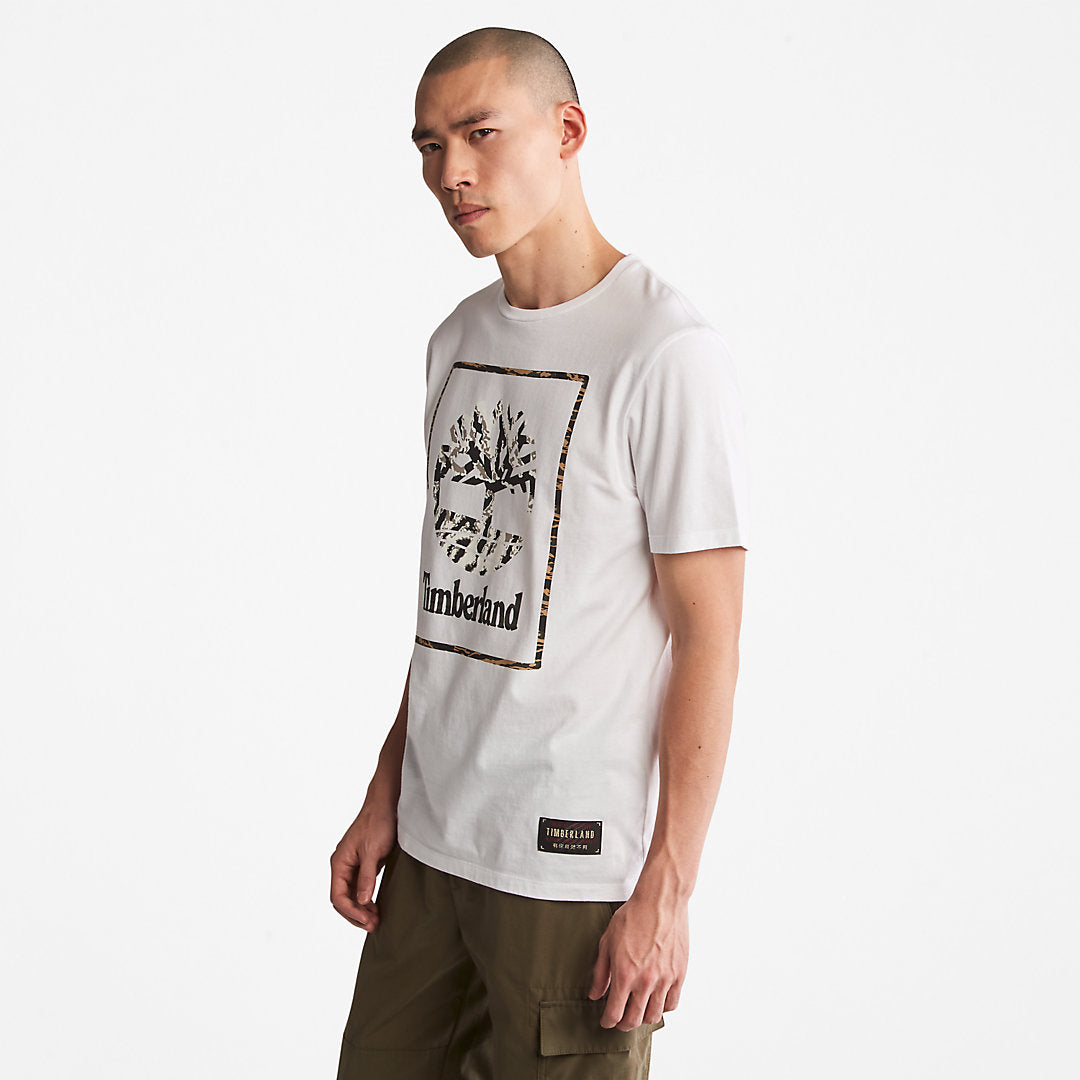 Mens Year of the Tiger T-Shirt for Men in White - Timberland
