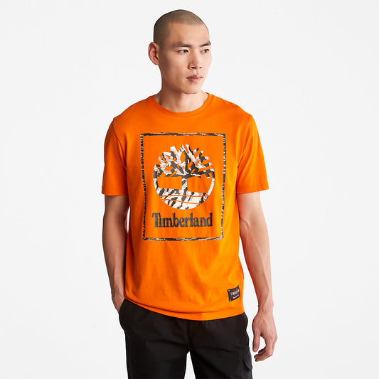 Mens Year of the Tiger T-Shirt for Men in Orange - Timberland