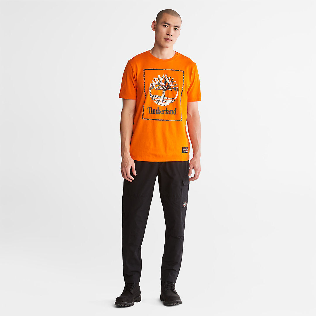 Mens Year of the Tiger T-Shirt for Men in Orange - Timberland