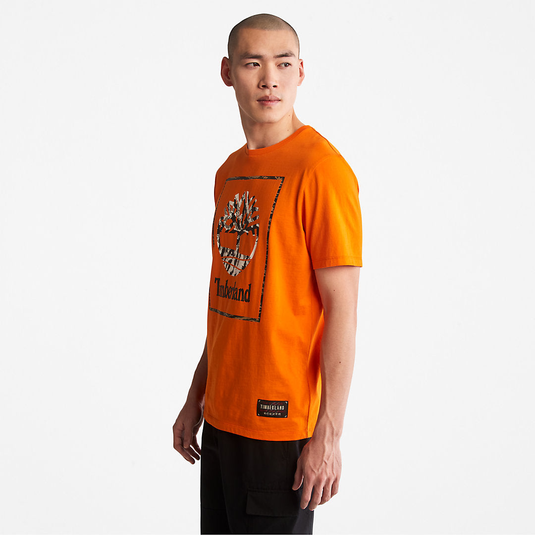Mens Year of the Tiger T-Shirt for Men in Orange - Timberland