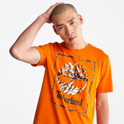 Mens Year of the Tiger T-Shirt for Men in Orange - Timberland