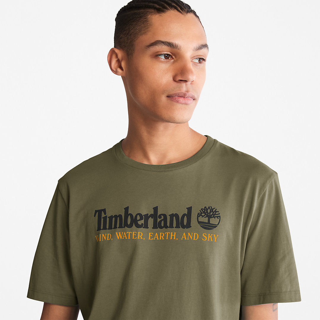 Mens Wind, Water, Earth and Sky™ T-Shirt for Men in Dark Green - Timberland