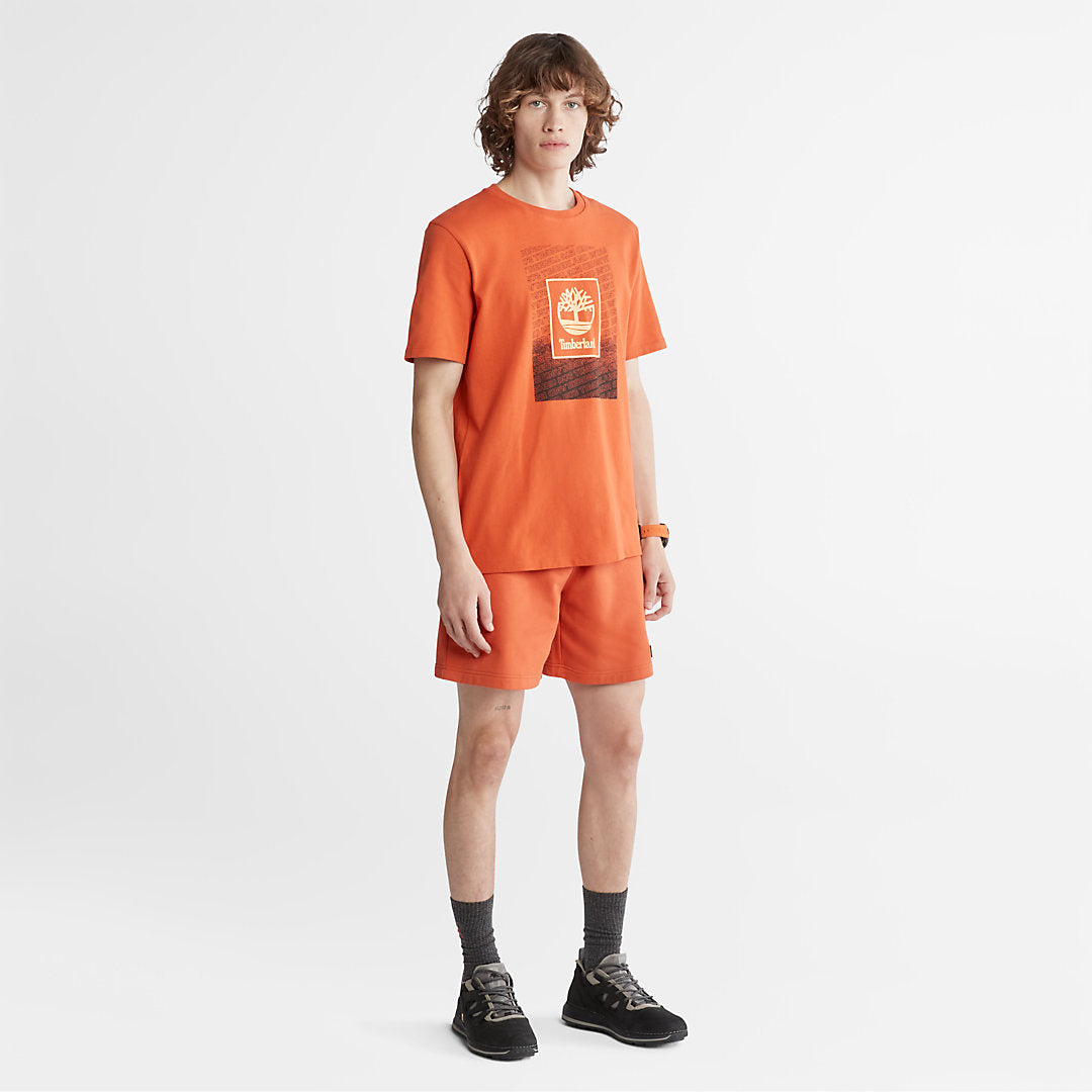 Mens Outdoor Archive T-Shirt for Men in Orange - Timberland