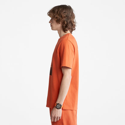 Mens Outdoor Archive T-Shirt for Men in Orange - Timberland