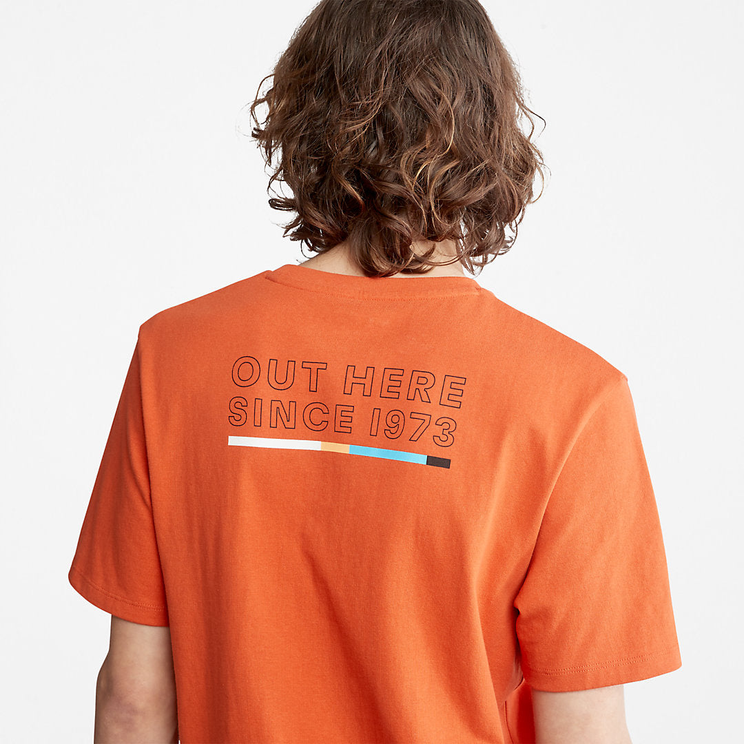 Mens Outdoor Archive T-Shirt for Men in Orange - Timberland