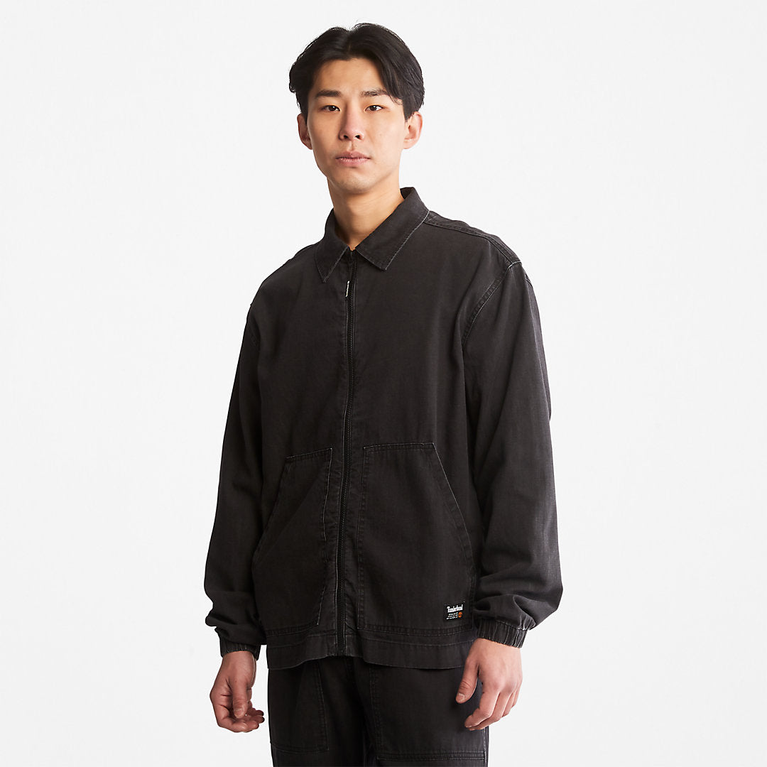 Mens Progressive Utility Light Denim Jacket for Men in Black - Timberland