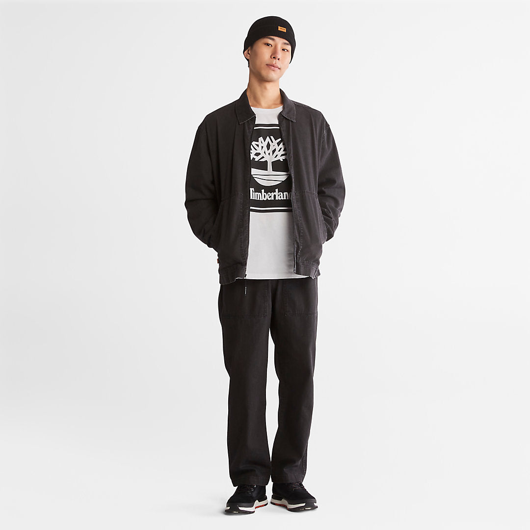 Mens Progressive Utility Light Denim Jacket for Men in Black - Timberland