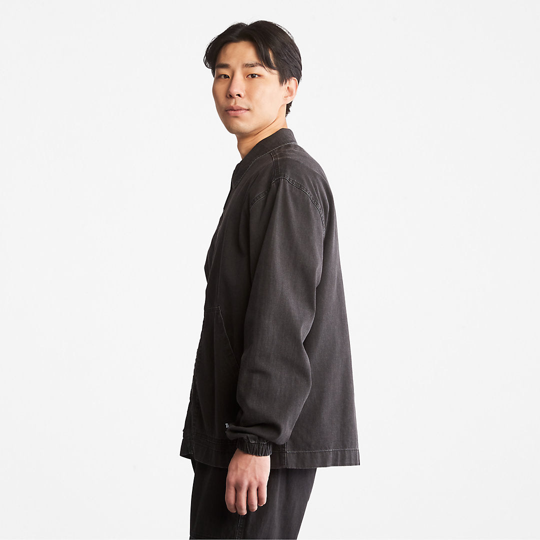 Mens Progressive Utility Light Denim Jacket for Men in Black - Timberland