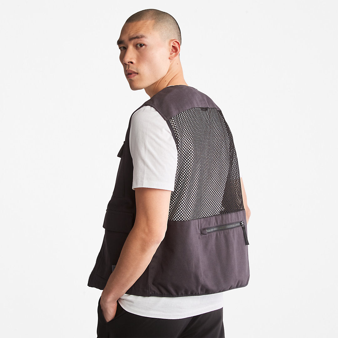 Mens Progressive Utility Multi-Pocket Gilet for Men in Black - Timberland