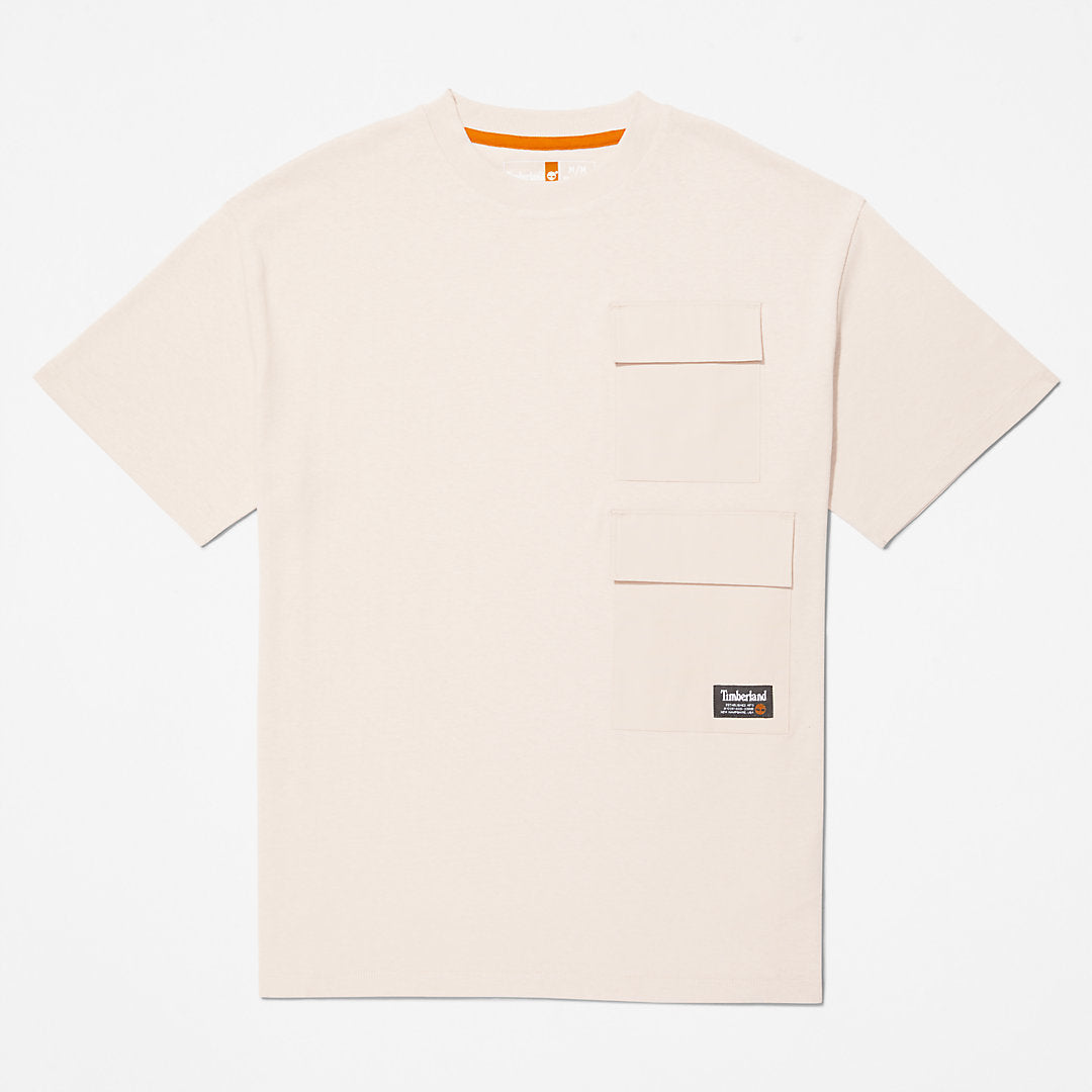 Mens Progressive Utility Multi-pocket T-Shirt for Men in Pink - Timberland
