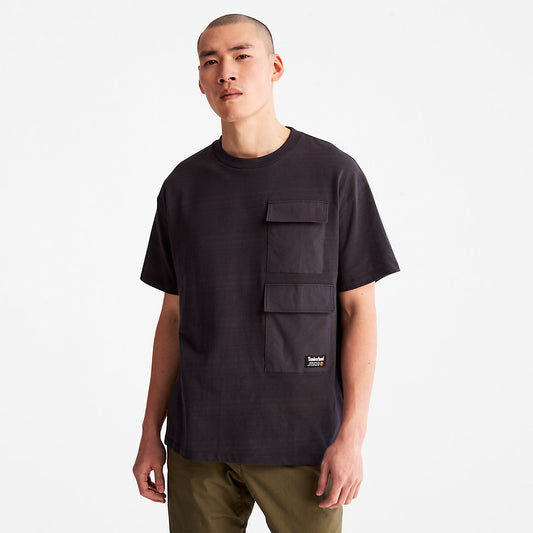 Mens Progressive Utility Multi-pocket T-Shirt for Men in Black - Timberland