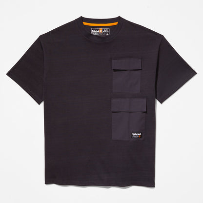 Mens Progressive Utility Multi-pocket T-Shirt for Men in Black - Timberland