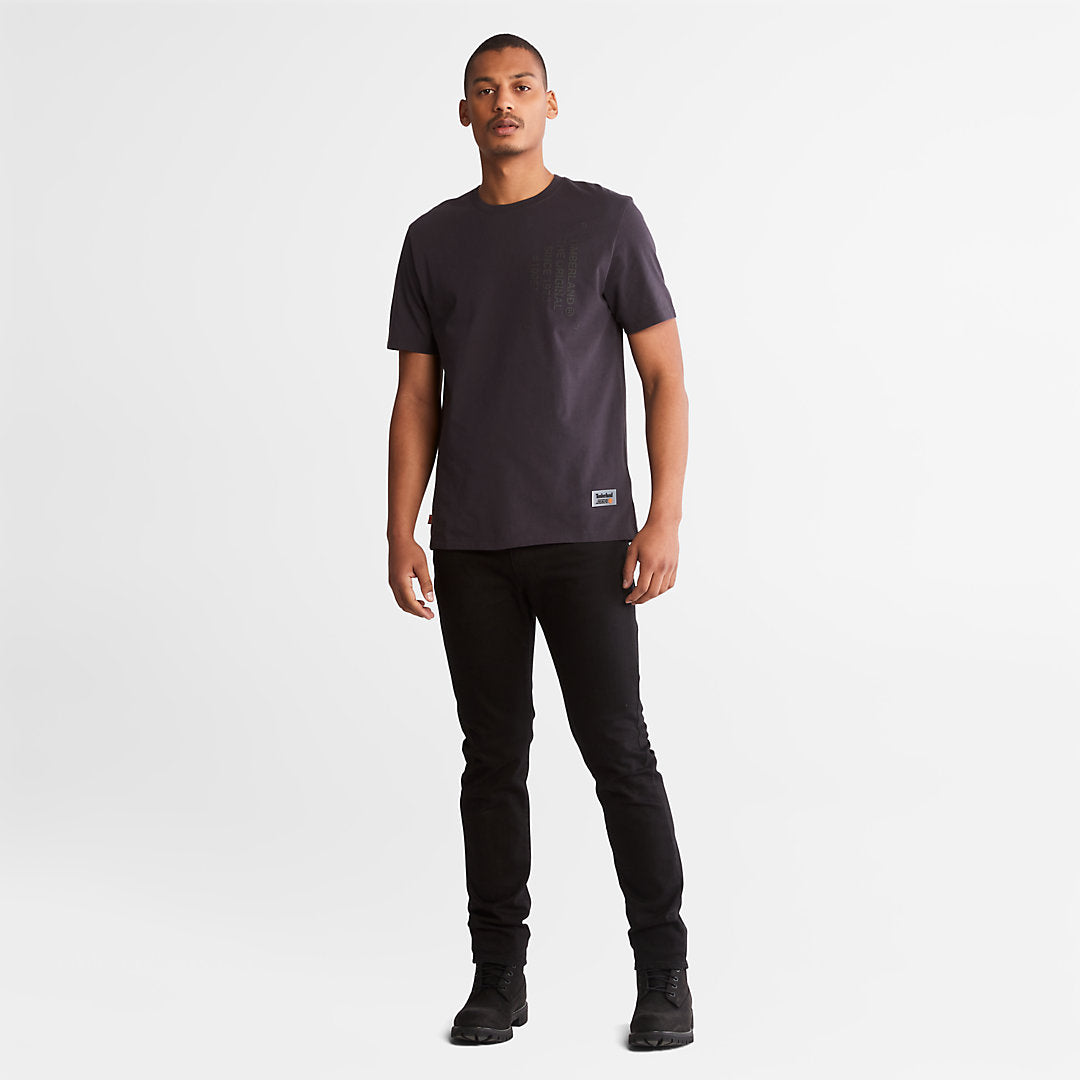 Mens Progressive Utility Graphic T-Shirt for Men in Black - Timberland