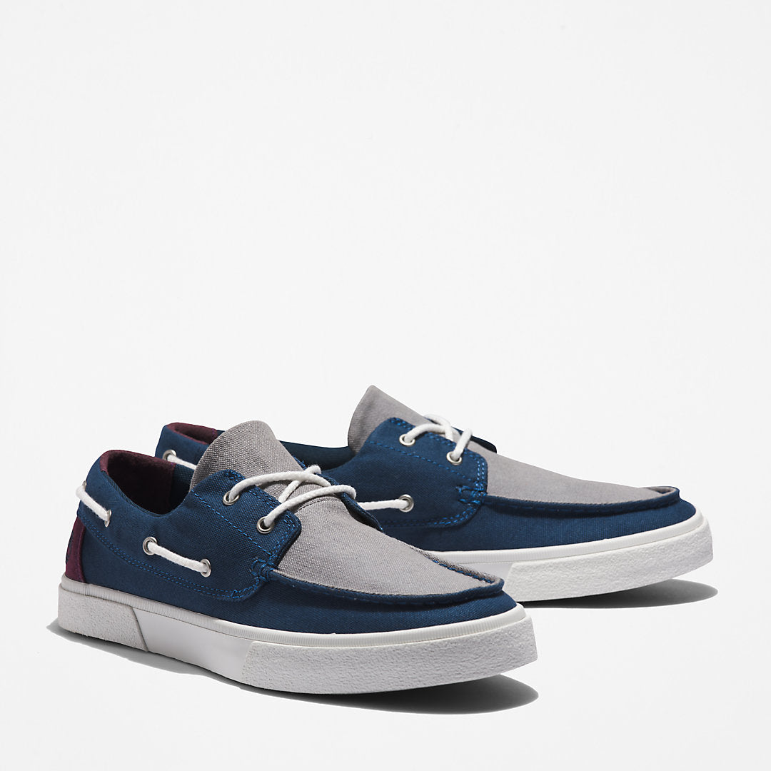 Mens Union Wharf 2.0 EK+ Boat Shoe for Men in Blue - Timberland