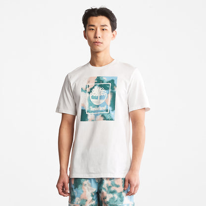 Mens Storytelling Logo T-Shirt for Men in White - Timberland