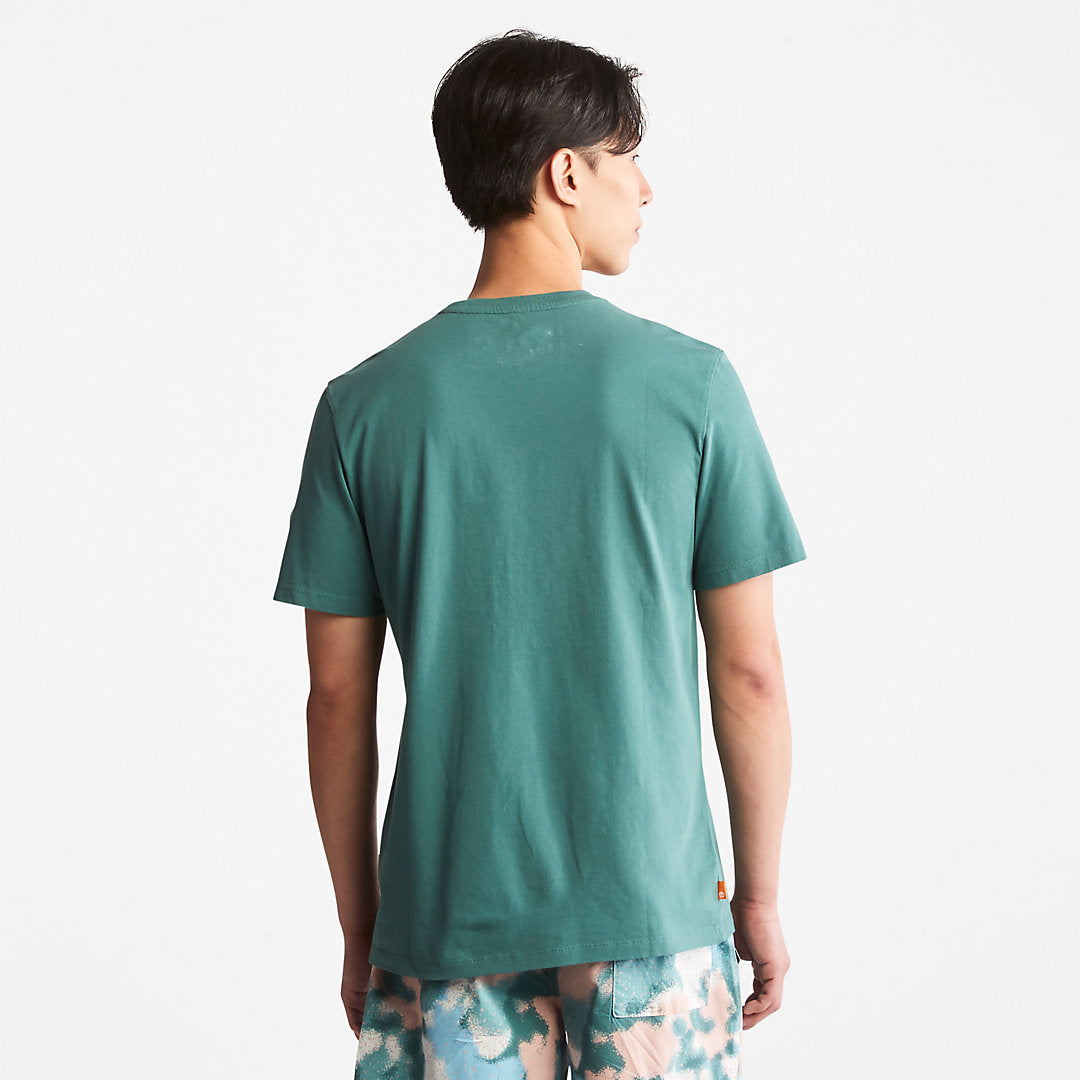 Mens Storytelling Logo T-Shirt for Men in Teal - Timberland