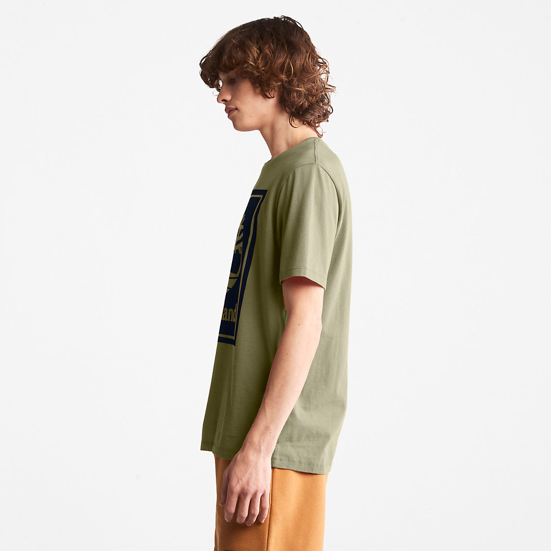 Mens Tree Logo T-Shirt for All Gender in Green - Timberland