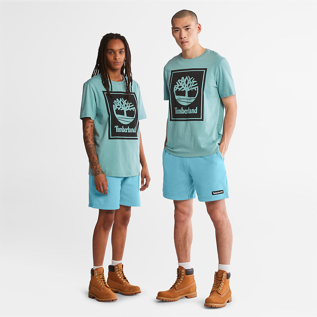Mens Tree Logo T-Shirt for All Gender in Teal - Timberland