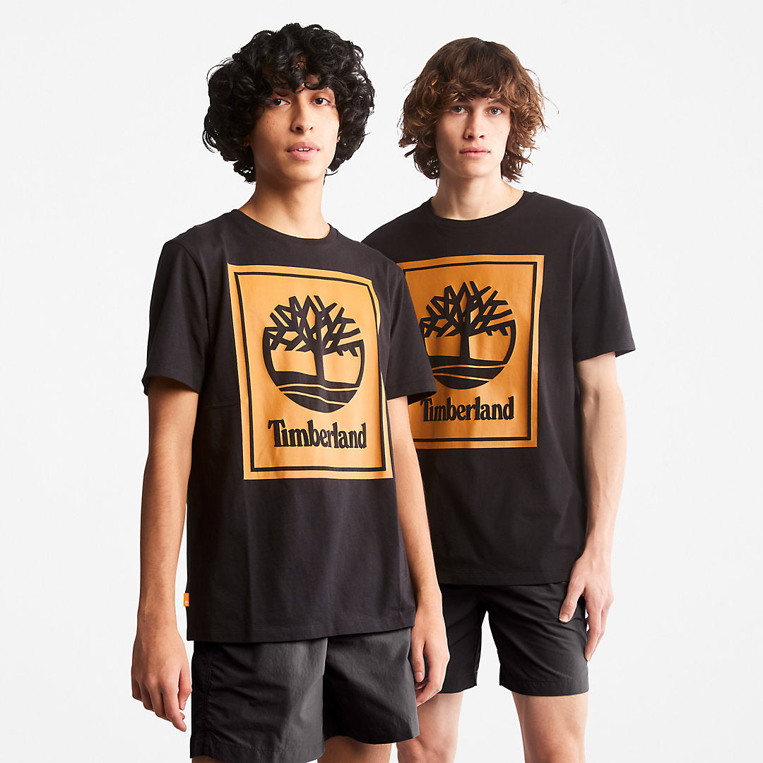 Mens Tree Logo T-Shirt for All Gender in Black - Timberland