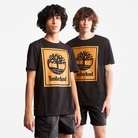 Mens Tree Logo T-Shirt for All Gender in Black - Timberland