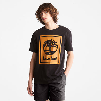 Mens Tree Logo T-Shirt for All Gender in Black - Timberland