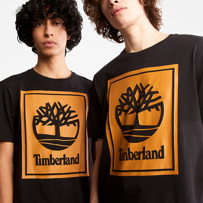 Mens Tree Logo T-Shirt for All Gender in Black - Timberland