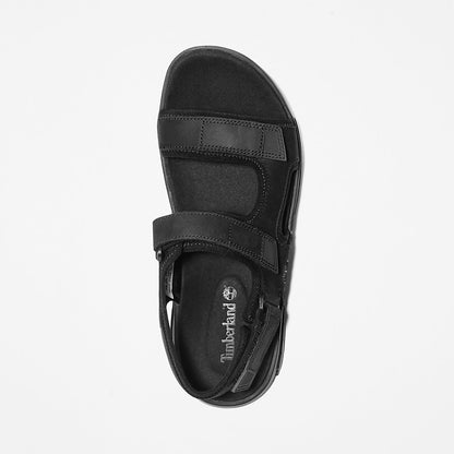 Mens Anchor Watch Backstrap Sandal for Men in Black - Timberland