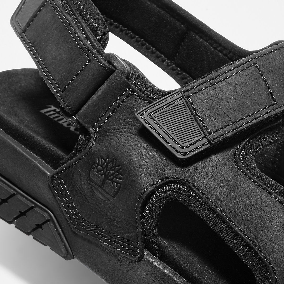 Mens Anchor Watch Backstrap Sandal for Men in Black - Timberland