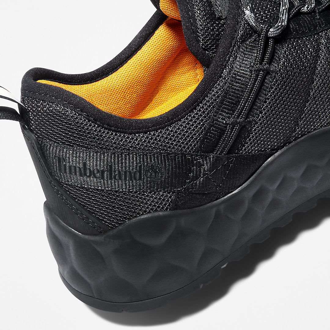 Mens Solar Wave Mesh Sneaker for Men in Monochrome Black - Timberland