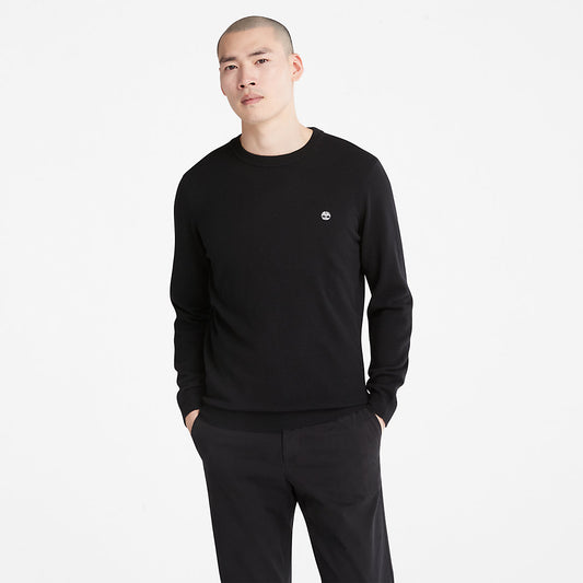 Mens Cohas Brook Crewneck Sweater for Men in Black - Timberland