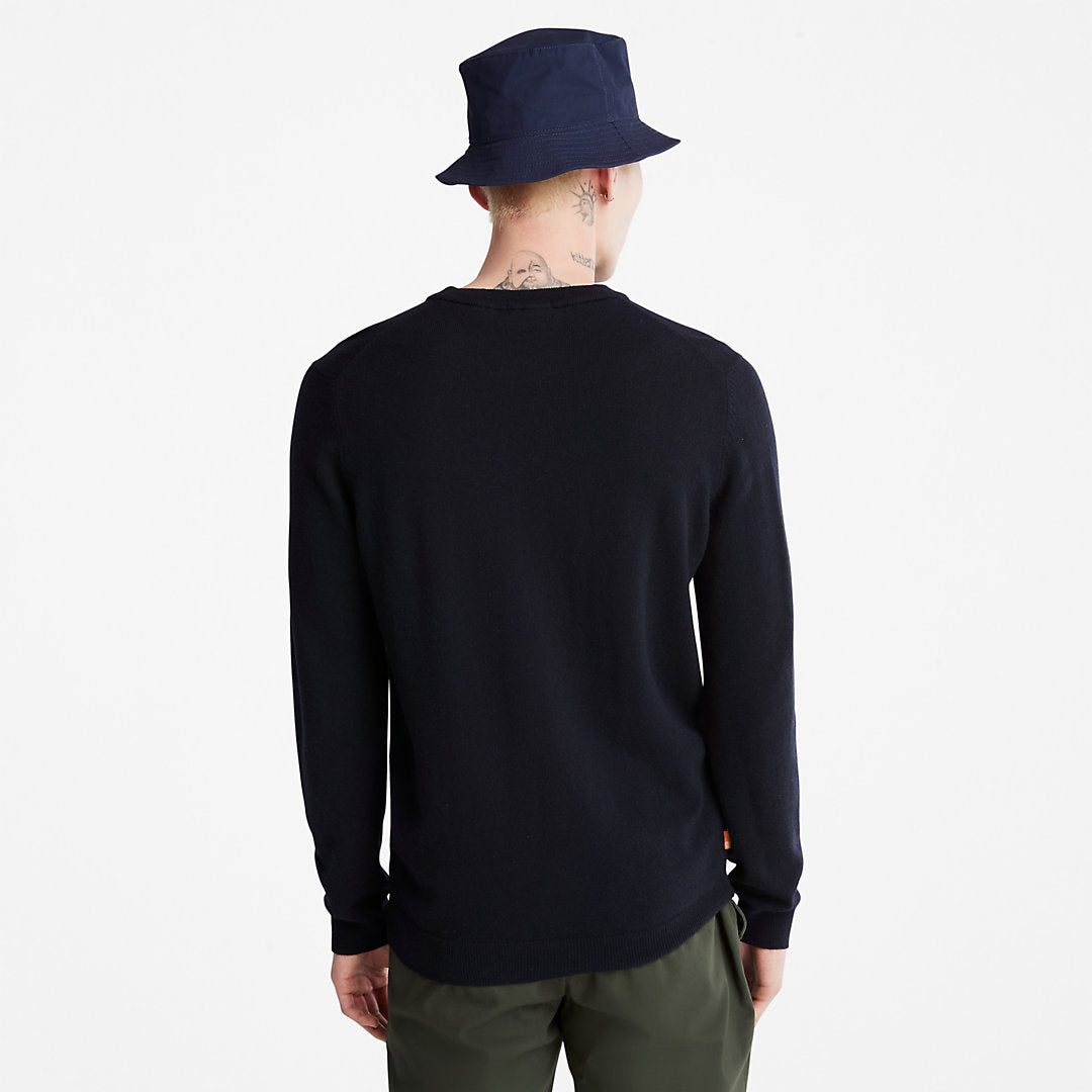 Mens Cohas Brook Crewneck Sweater for Men in Navy - Timberland