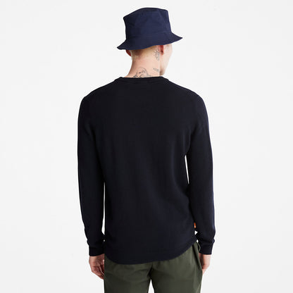 Mens Cohas Brook Crewneck Sweater for Men in Navy - Timberland