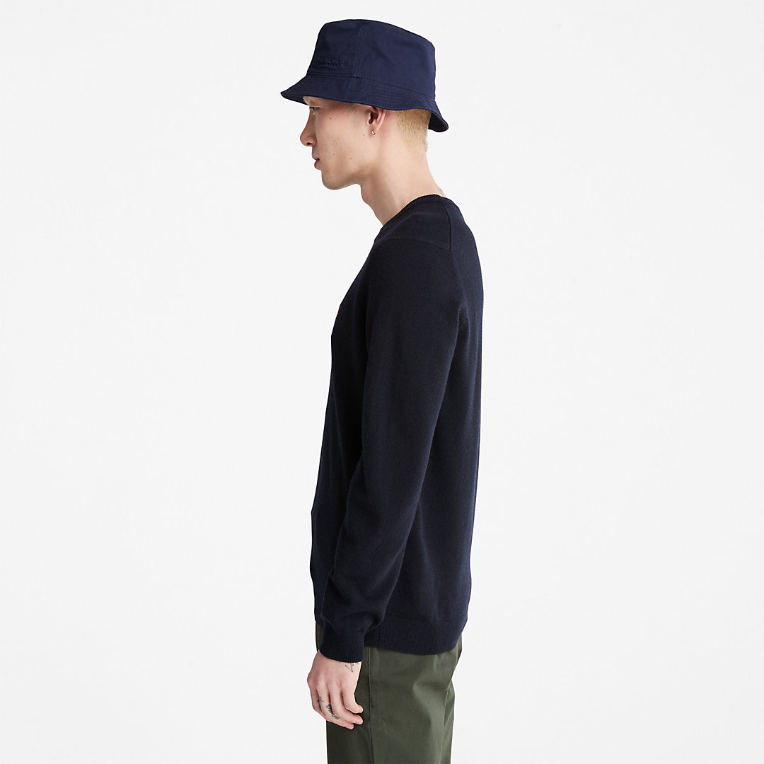 Mens Cohas Brook Crewneck Sweater for Men in Navy - Timberland