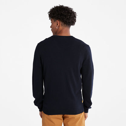 Mens Cohas Brook V-Neck Sweater for Men in Navy - Timberland