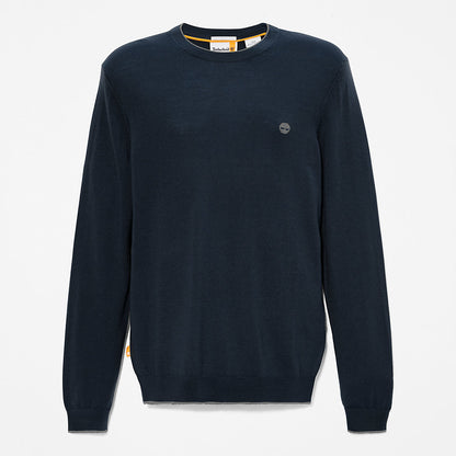 Mens Nissitissit River Merino Wool Sweater for Men in Navy - Timberland