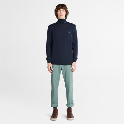 Mens Nissitissit River Merino Sweater for Men in Navy - Timberland