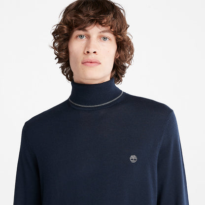 Mens Nissitissit River Merino Sweater for Men in Navy - Timberland