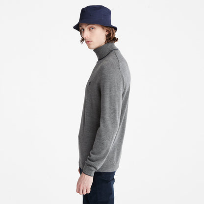 Mens Nissitissit River Merino Sweater for Men in Dark Grey - Timberland