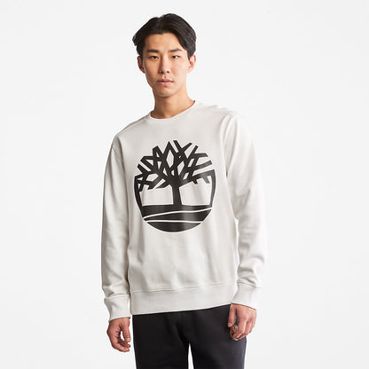 Mens Core Tree Logo Sweatshirt for Men in White - Timberland