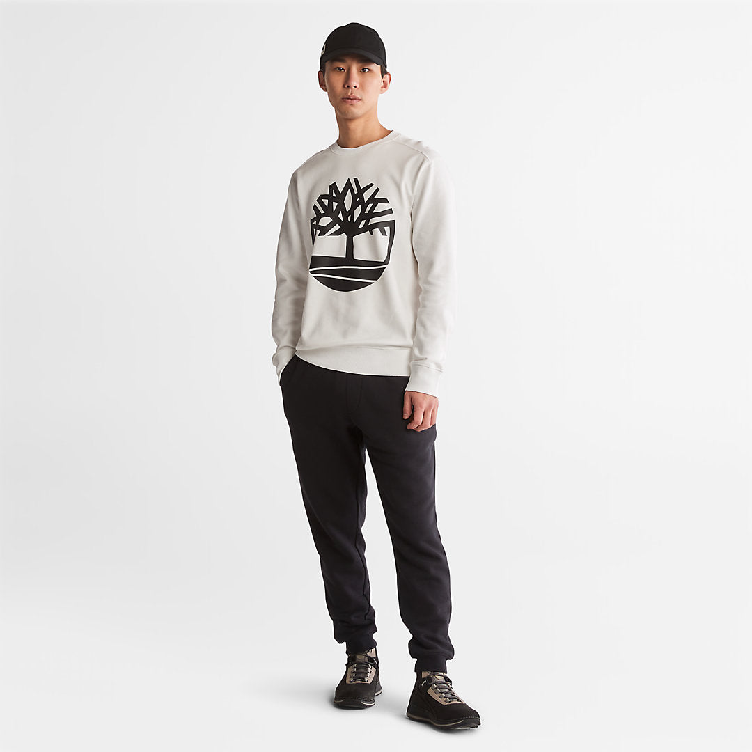 Mens Core Tree Logo Sweatshirt for Men in White - Timberland
