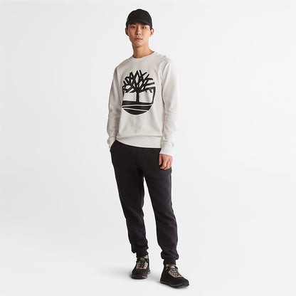 Mens Core Tree Logo Sweatshirt for Men in White - Timberland