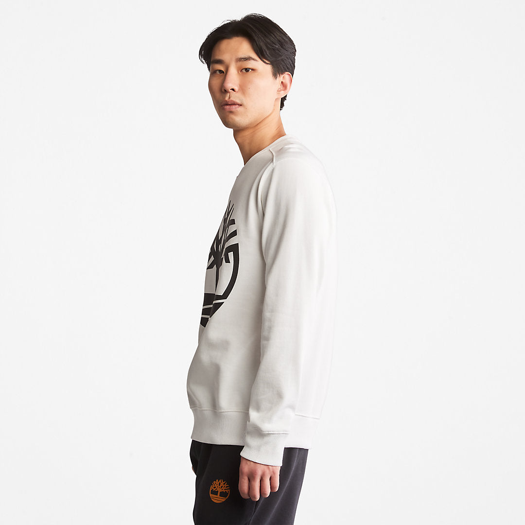 Mens Core Tree Logo Sweatshirt for Men in White - Timberland