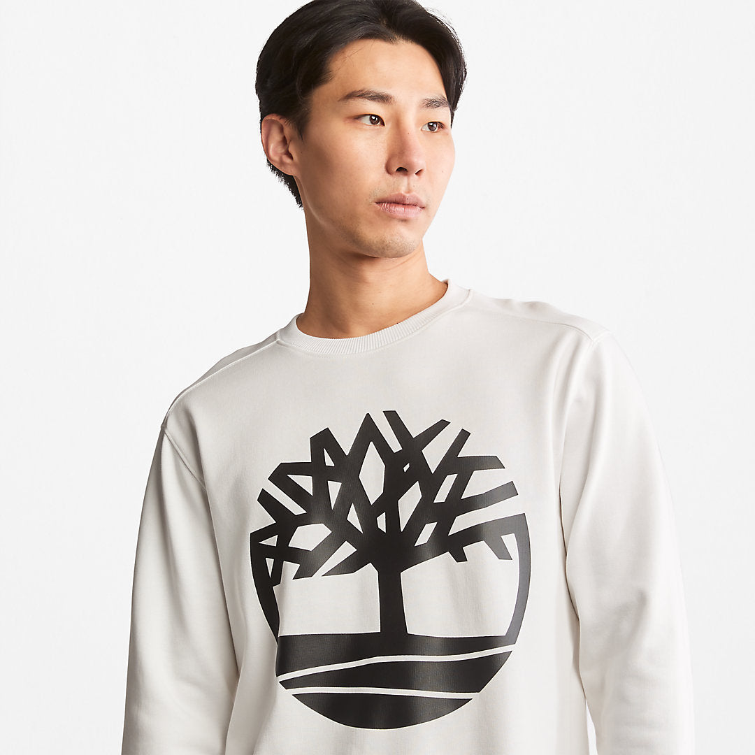 Mens Core Tree Logo Sweatshirt for Men in White - Timberland