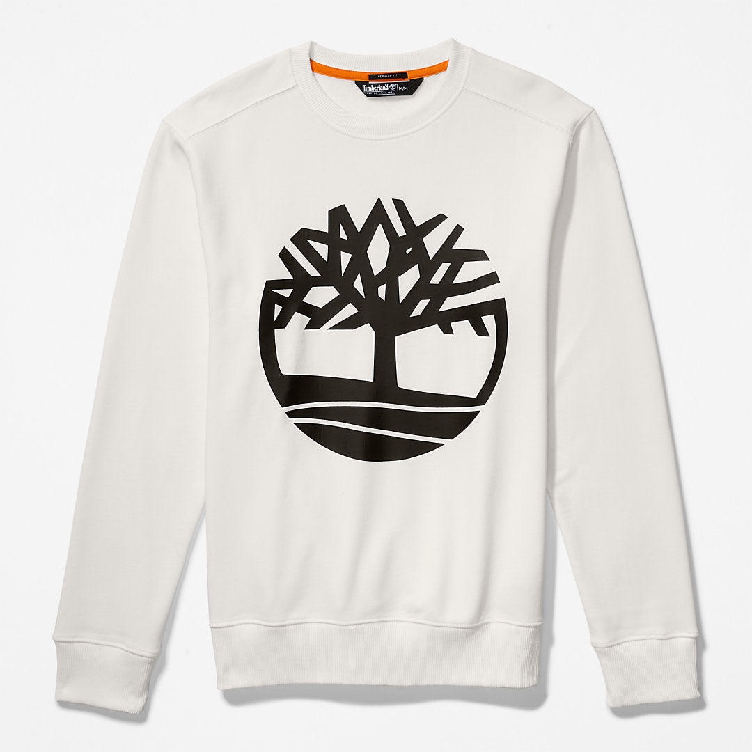 Mens Core Tree Logo Sweatshirt for Men in White - Timberland