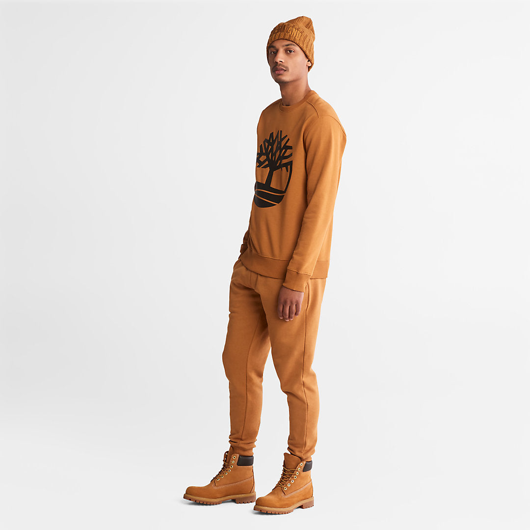 Mens Core Tree Logo Sweatshirt for Men in Yellow - Timberland