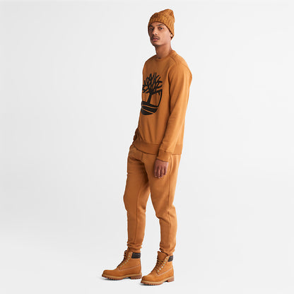 Mens Core Tree Logo Sweatshirt for Men in Yellow - Timberland