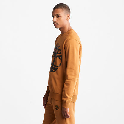 Mens Core Tree Logo Sweatshirt for Men in Yellow - Timberland