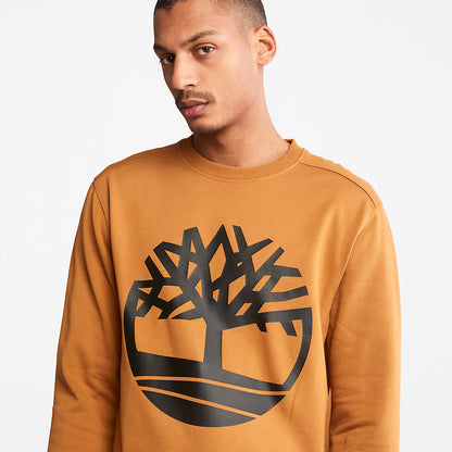 Mens Core Tree Logo Sweatshirt for Men in Yellow - Timberland