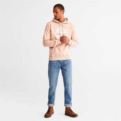 Mens Timberland® Tree-Logo Hoodie for Men in Pink - Timberland