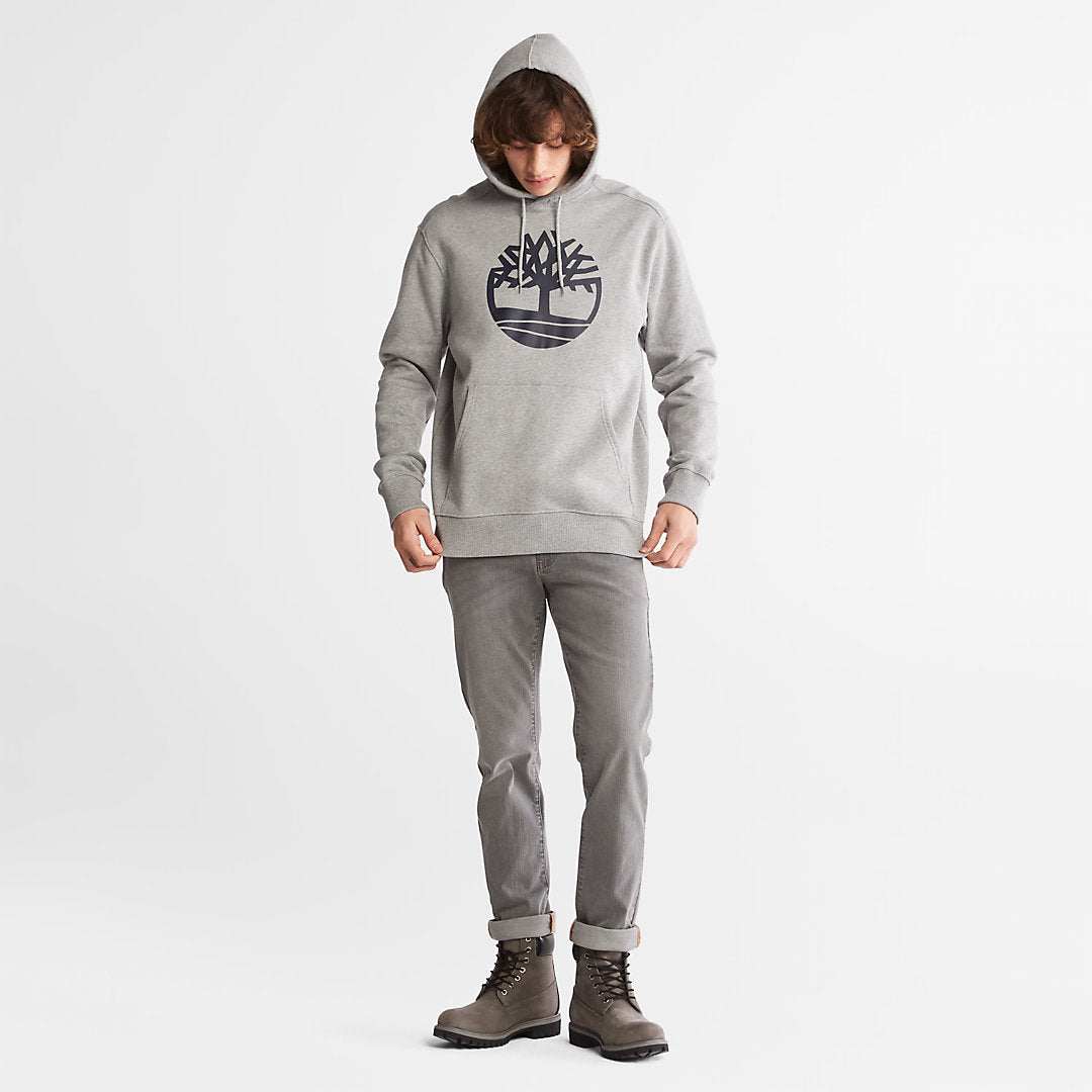Mens Core Tree Logo Hoodie for Men in Grey - Timberland
